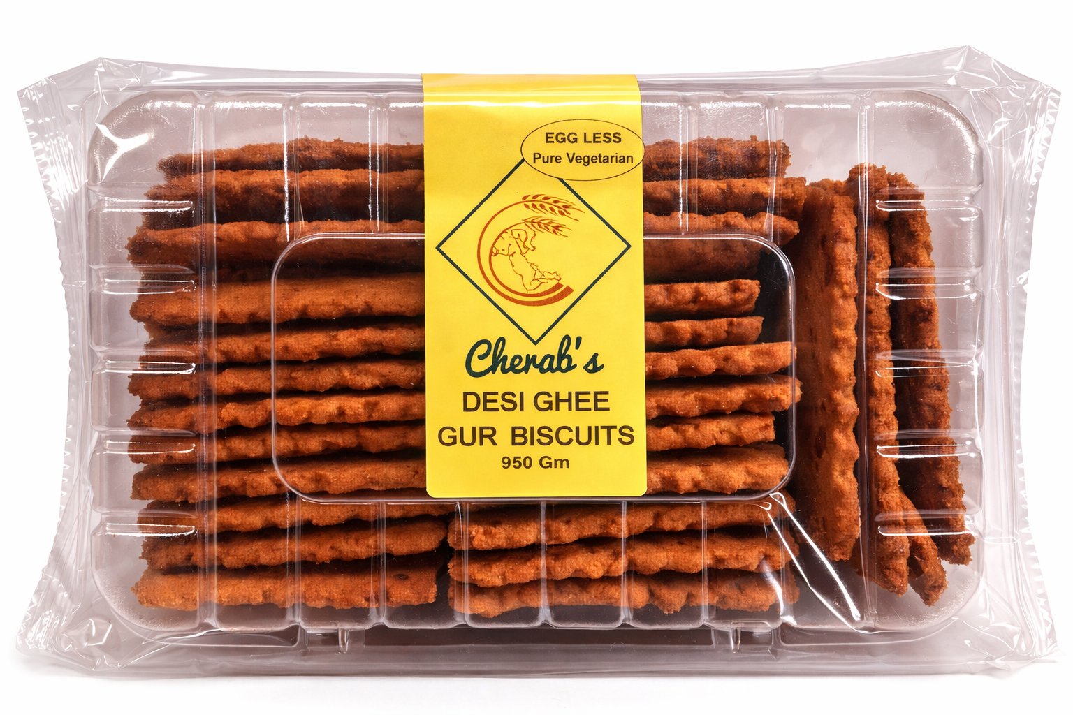 Desi Ghee Gur Cookies